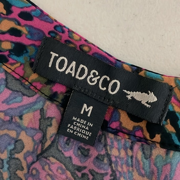 Toad & Co Sun-kissed Liv Dress Size Medium UPF 40+ Summer Sleeveless Comfort - Picture 8 of 11